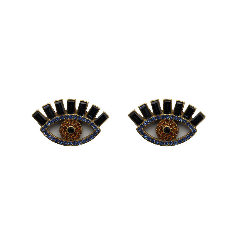 French Devil's Eye is adorned with Rhinestone, vintage vintage vintage earrings, and a sense of sophistication for the niche